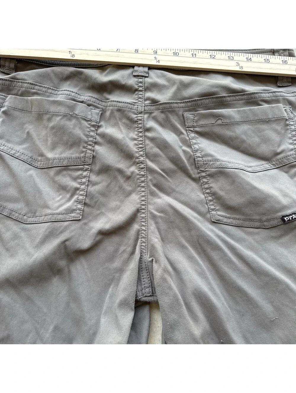 prAna Shorts Mens 33x9 Brown 5 Pocket Casual Hiking Outdoor Performance